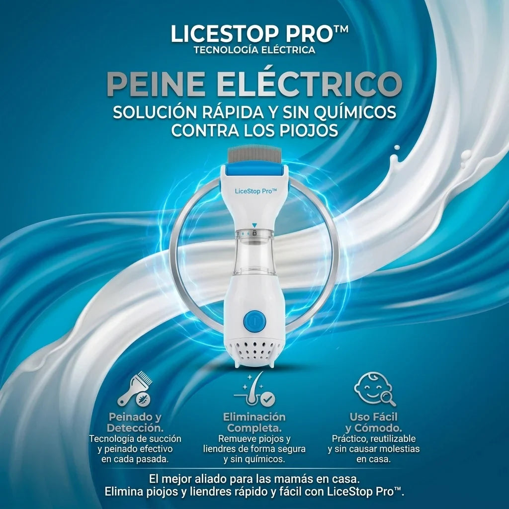 LiceStop Pro™ - Cepillo Quitapiojos Eléctrico