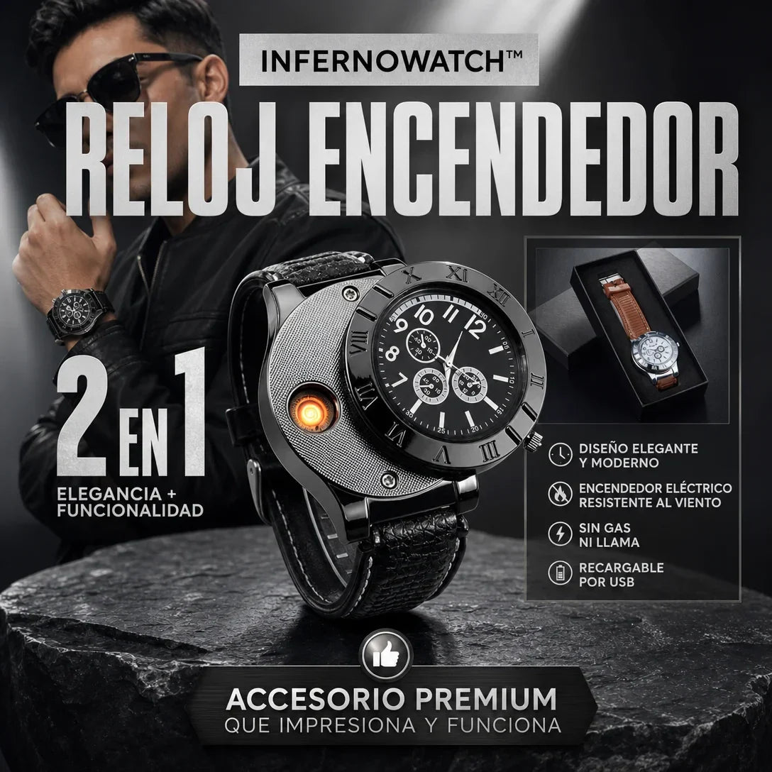 InfernoWatch™ - Reloj Encendedor Recargable
