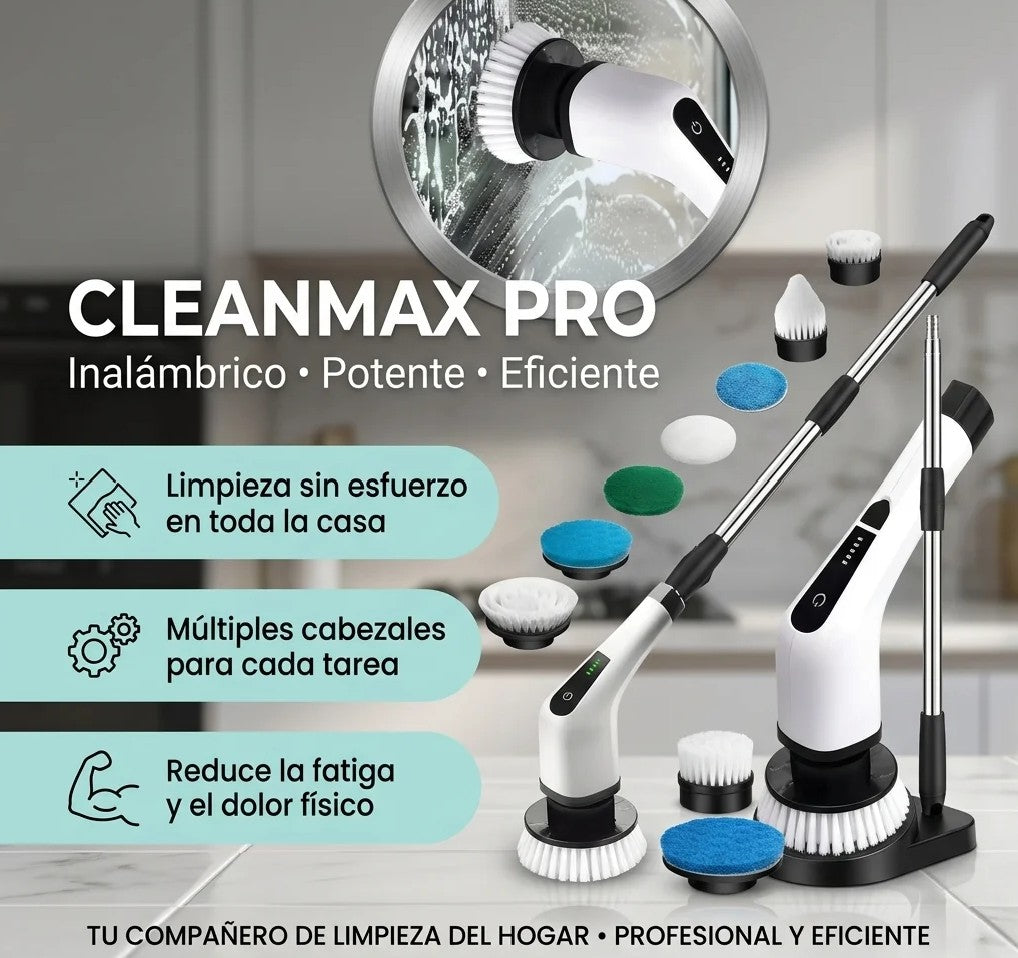 CleanMax Pro 9 en 1® – Cepillo Eléctrico Multifuncional