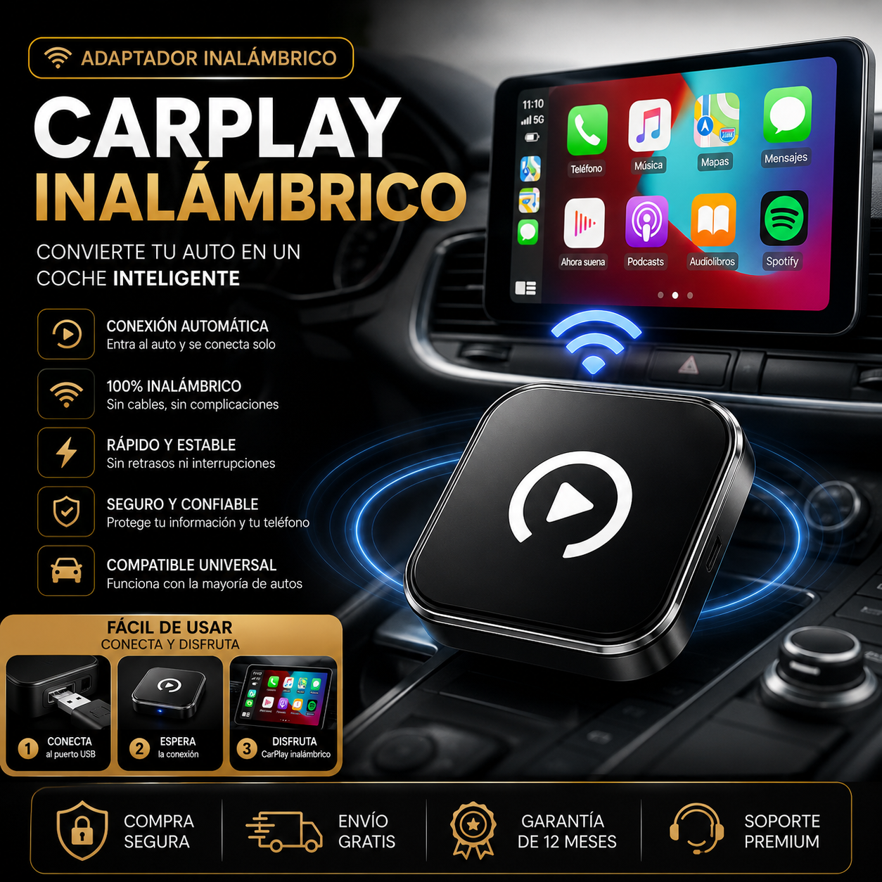 CarPlay™ - Pantalla Inteligente Auto