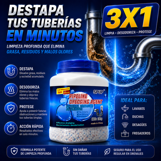 3X1 DestapaMax™ – Destapa y Elimina Malos Olores