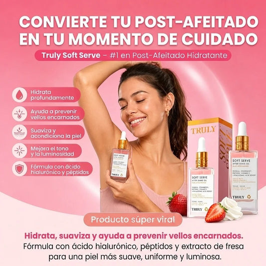 Truly Soft Serve™ – Aceite Post-Afeitado Hidratante con Ácido Hialurónico