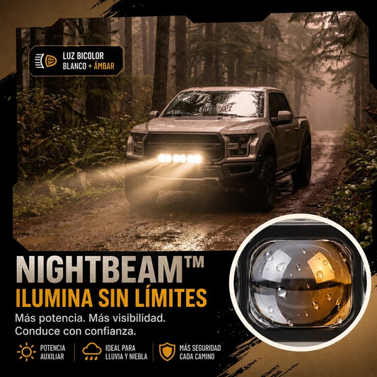 2X1 NightBeam™ Faros LED Auxiliares de Alta Intensidad