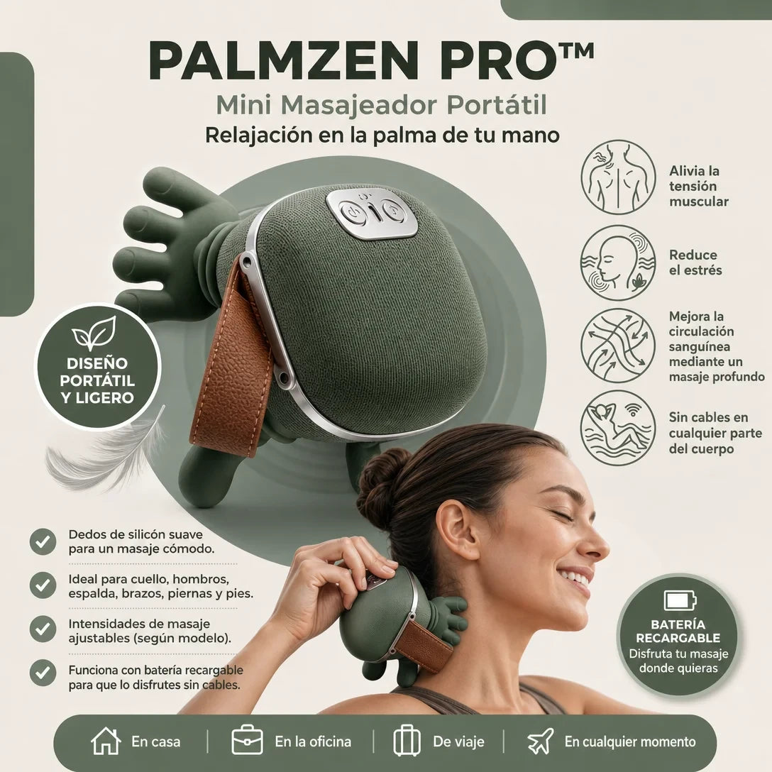 PalmZen Pro™ - El masaje que cabe en tu mano