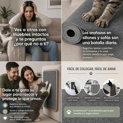 ScratchGuard™ - Tapete Rascador para Gatos