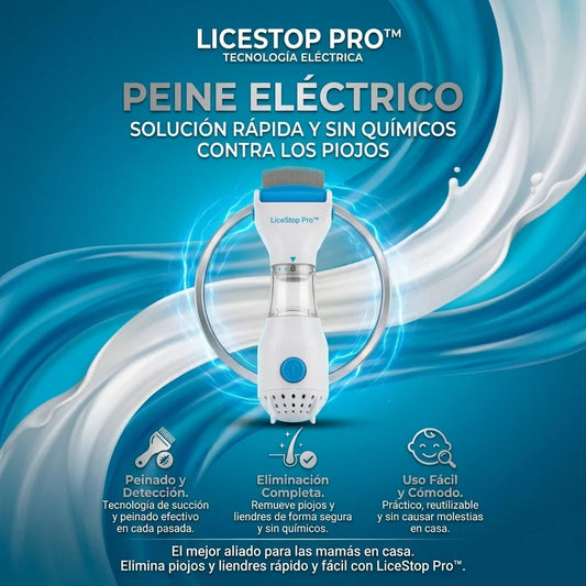 LiceStop Pro™ - Cepillo Quitapiojos Eléctrico