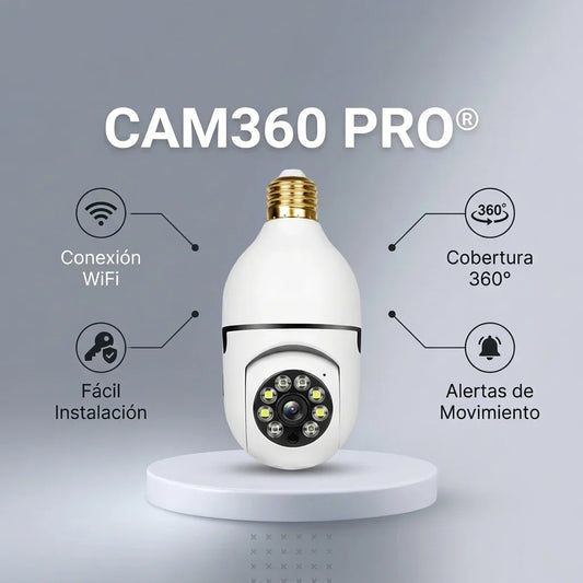 Cam360 Pro® - Camara Bombillo Robótica