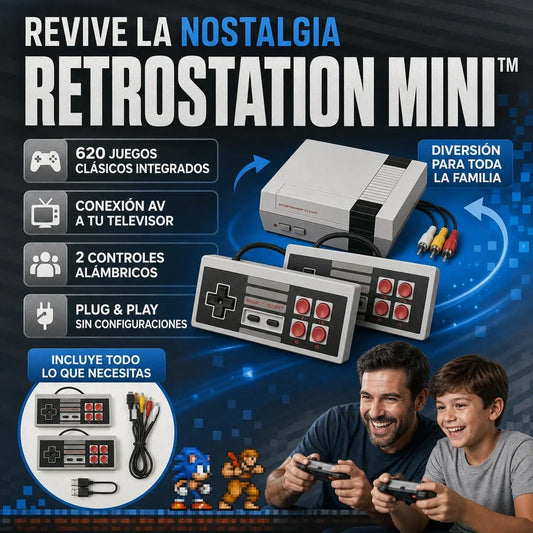 RetroStation Mini™ – 620 Juegos Retro