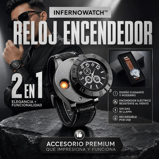 InfernoWatch™ - Reloj Encendedor Recargable
