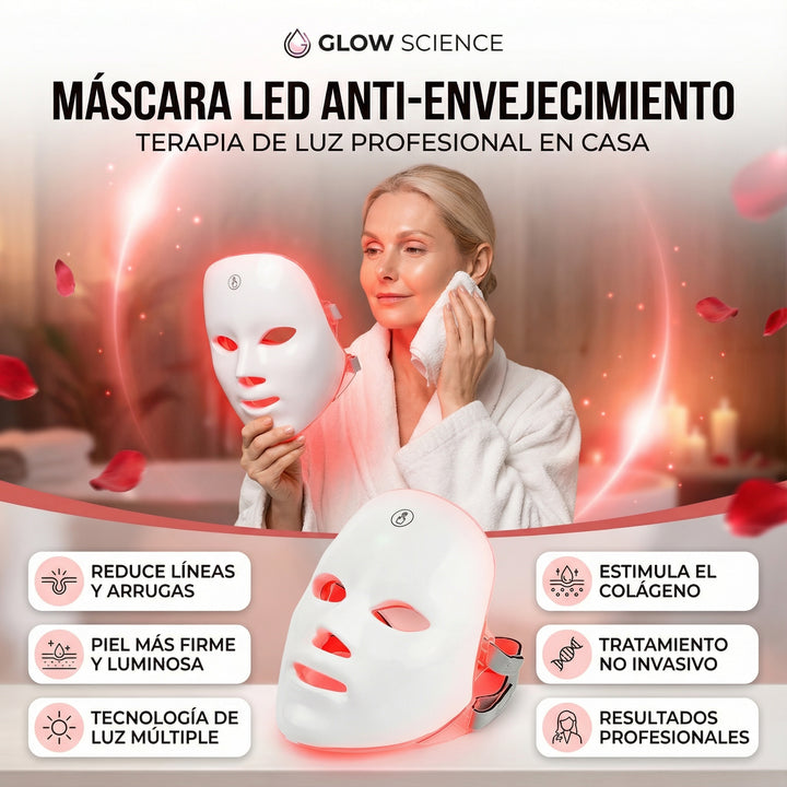Máscara Luz Led - Antienvejecimiento